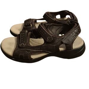 Clarks Women's Cloudsteppers Mira Bay Leather Sandals Size 7